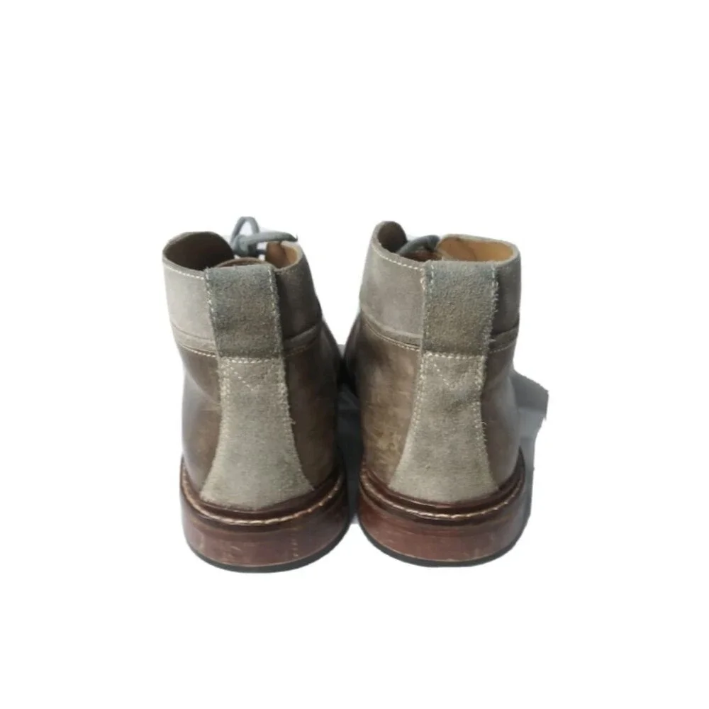 Cole Haan Chukka Boots Men's Size 9 Benton Welt Brown Leather Suede Retail $275
